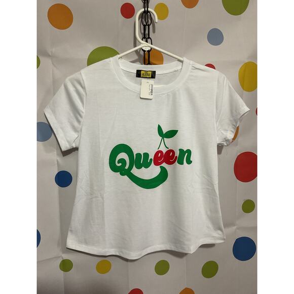 NWT Love Highlight “Queen” 🍒Tee Size Small - Picture 5 of 10
